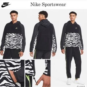 Nike Sportswear Zebra Fleece Pullover Hoodie